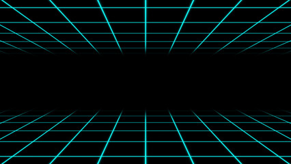 Abstract blue grid background. Futuristic technology style.