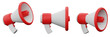 3d illustration megaphone or loudspeaker icon for creative user interface web design symbol