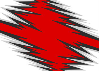 Poster - abstract background with gradient spikes pattern and with some copy space area