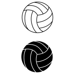Wall Mural - volleyball icon vector set. sport illustration sign. ball symbol or logo.