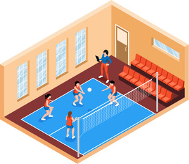 Sticker - Isometric School Gym