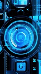 Futuristic technology background wallpaper Generative AI