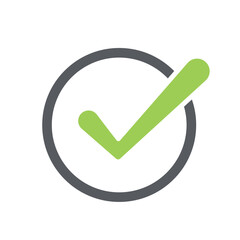 Poster - Enhance your apps and websites with our green check mark buttons, isolated on a transparent background for seamless integration. Vector design for a polished user interface.