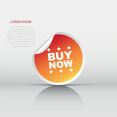 Fototapete - Buy now stickers. Vector illustration on white background.