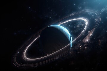 Wall Mural - close up space scene with planets, stars and galaxies. space galaxy background with planet and aster