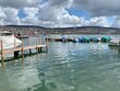 Hafen / Bootshafen der Stadt Zürich, Wollishofen / Enge, Boote, Segelschiffe - Schweiz