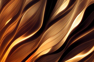 Sticker - Abstract silk chocolate wavy background