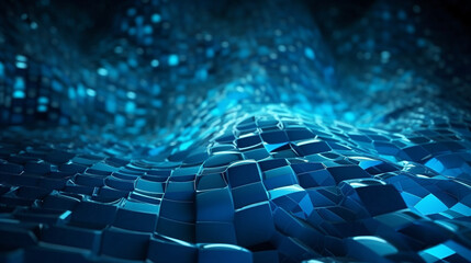 Abstract light effect blue texture wallpaper 3D illustration