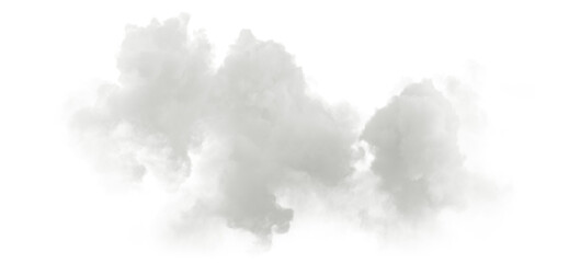 Aufkleber - Free shapes clouds on transparent backgrounds abstract 3d illustration png