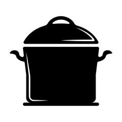 Poster - Pan vector icon. Icon of a stylish pot for the kitchen vector. Container for cooking in the kitchen. Culinary pot icon.