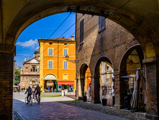 Sticker - old town of Modena - italy