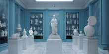 Museo De Arte Clásico En Europa, Arte Renacentistas Estilo Aesthetic, IA Generativa