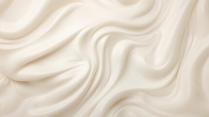 Vanilla ice cream, Soft yogurt icecream texture satin background top view