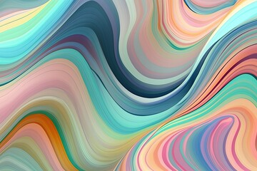 Wall Mural - Diagonal striped abstract background. 2D pattern of wavy, twisted, and curved lines. brand-new aesthetic for your corporate identity. Generative AI