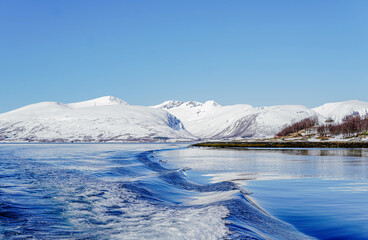 lake and mountains