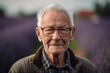 © Robert MEYNER - Portrait of an elderly man in a lavender field. Selective focus.