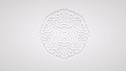 Wall Mural - reaction diffusion organic growing pattern. cell division.