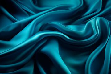 blue silk satin, texture, background 