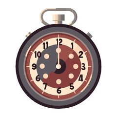 Poster - Countdown symbol on clock face for deadline reminder