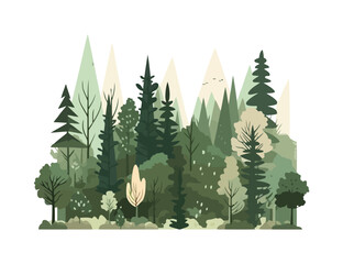 Nature beauty seen in forest backdrop