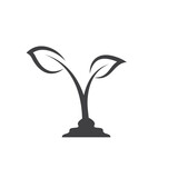 Fototapeta  - plant icon vector element design template