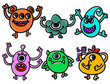 © RakElle - Monster kids cartoons characters