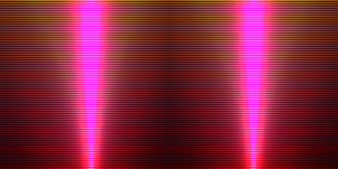 Wall Mural - Abstract laser striped lined horizontal glowing background. Scan screen