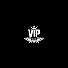 Canvas Print - VIP icon isolated on dark background