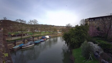 Wall Mural - River Avon in Bath, Somerset, England - United Kingdom 08.04.2023