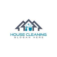 Sticker - House Cleaning service icon isolated on transparent dark background