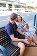 © Austockphoto - Happy teenage girl with a disability using public transport with assistance from NDIS provider