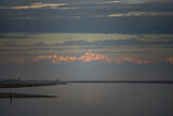 Fototapeta Niebo - sunset over the river