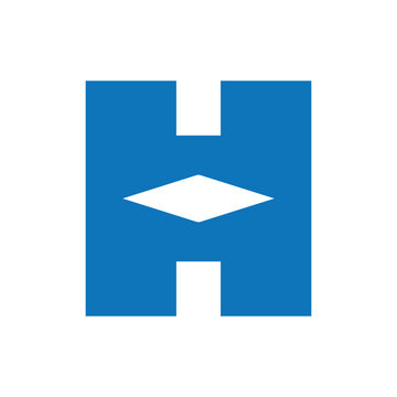 h logo design easy catchy h symbol