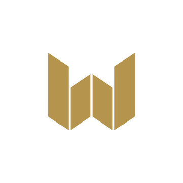 w logo design easy catchy w symbol
