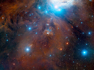 Wall Mural - The Orion Nebula in the Orion constellation shot with the ESO telescope