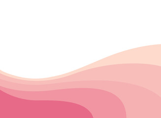 Wall Mural - Abstract pink wave and space to put text vector illustration design white background color geometric creative for business banner, poster, flyer, card, cover	
