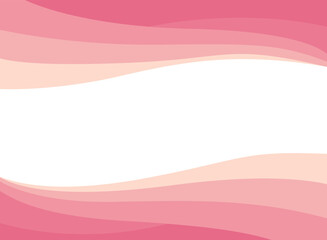 Wall Mural - Abstract pink wave and space to put text vector illustration design white background color geometric creative for business banner, poster, flyer, card, cover	