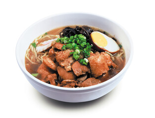 Wall Mural - Japanese braised pork belly ramen with pork bone broth