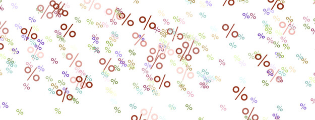 Poster - sale digital percent in transparent