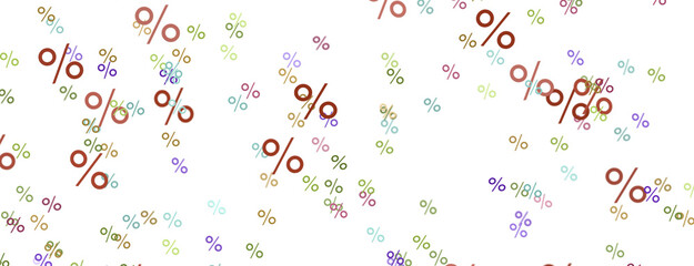 Poster - 3d Sales icons floating in the air 3D rendering