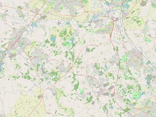 Naklejka na meble North West Leicestershire, England - Great Britain. OSM. No legend