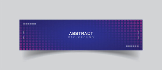 Wall Mural - linkedin banner blue abstract background
