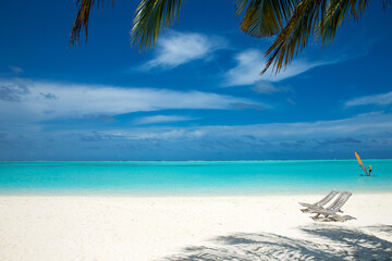 Sticker - beautiful beach and tropical sea