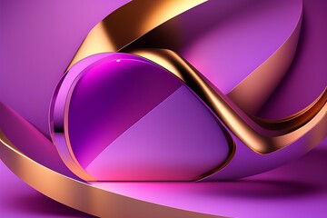 Wall Mural - 3d Abstract Background, Gradient design element for backgrounds, banners, wallpapers, posters and covers. Generative AI