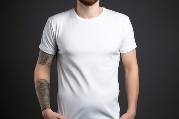 Sticker - white t-shirt mockup