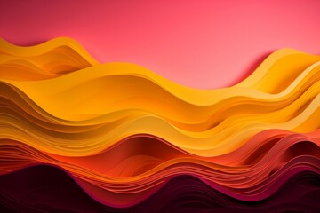 Wall Mural - paper cut layers of beautiful colors, design for background. generative AI