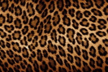 Canvas Print - close up of a leopard print pattern. Generative AI