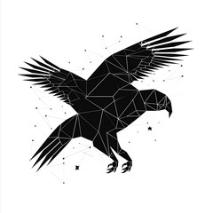 Wall Mural - silhouette of an eagle