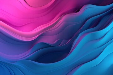 a beautiful abstract vibrant wallpaper, in pink and blues simple smooth, two tone gradients in the style of flowing fabric. generative AI