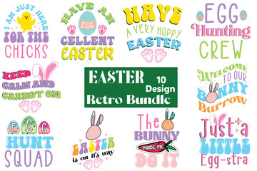 Naklejka na meble Easter Retro Design
